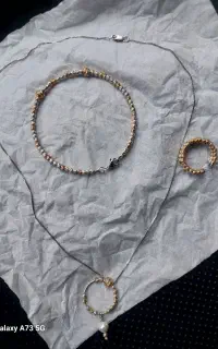 ست نقره  با عیار ۹۲۵ و ابکاری طلا