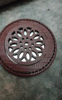اینه سنتی کار چرم  طبعی چارم بگ با چرم طبعی