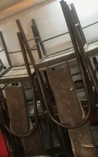صندلی فلزی تک نفره