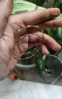 النگو نو طلا نقطه ای گولویی حدود 3 گرم