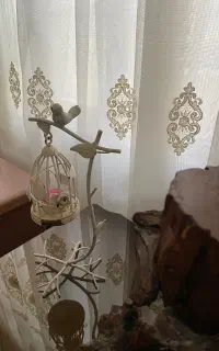 جا شمعی فلزی مدل پرنده