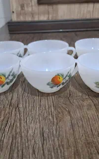 ۱۱عدد فنجان و نعلبکی گل میوه ای