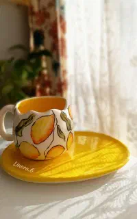 ماگ سرامیکی طرح لیمو