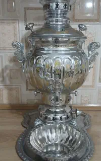 سماور برنجی گازی کاملا نو مناسب جهیزیه