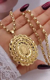 پلاک شمش رز با زنجیر یک متری