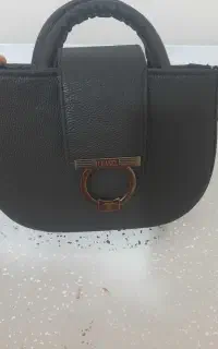 کیف وشلوار کرپ ترک رنگ طوسی