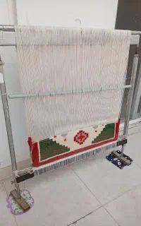 دار قالی و تابلو فرش با کلیه لوازم