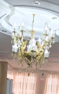 لوستر برنز ۸شاخه ۱۶ شعله طرح فرشته