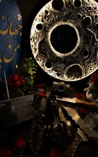 تابلوی ماه سه بعدی قطر 60