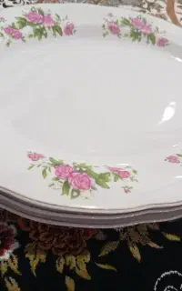 سه عدد دیس گل محمدی بزرگ ۱۲۰۰
