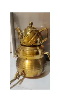 کتری و قوری طلایی ۶ لیتری