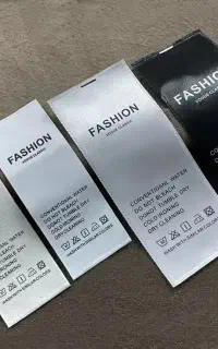 طراحی اختصاصی care label یا لیبل لباس برندینگ