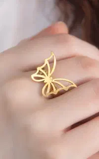 انگشتر پروانه استیل