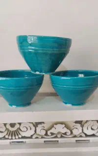 سطل پلاستیکی.کاسه لعابی