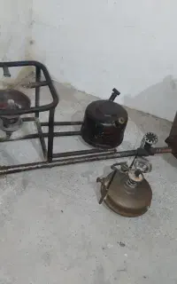 پریموس هرم قدیمی اجاق گاز چراغ  نفتی کاسه مسی