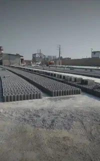 کارگر برای بلوک زنی