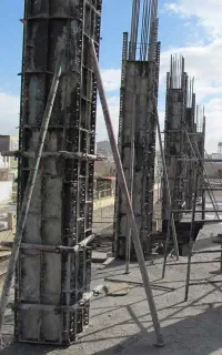 کلیه کارهای آرماتوربندی پی ستون سقف