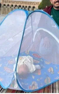 پشه بند کلبه ای نوزاد