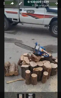برش انواع درخت و چوب