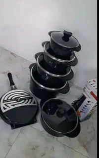 سرویس قابلمه 19 پارچه چدن گرانیت