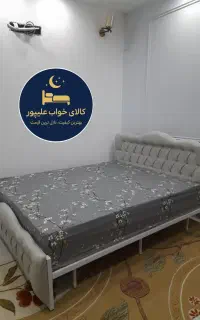 تخت خواب دونفره(طرح استار)تشک رویال
