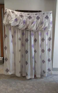 پرده حریر والان دار