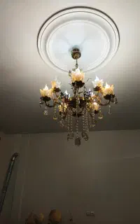 لوستر برنز 5شاخه 10 شعله درحدنو