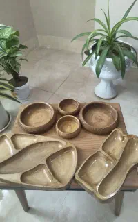 ظروف پذیرایی (طرح چوب)