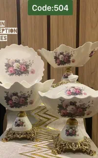 سرویس ۴تیکه پایه برنزی