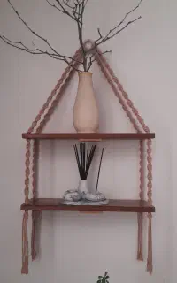 شلف و دیوار کوب مکرومه