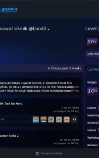 اکانت steam برای راست
