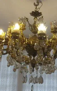لوستر برنجی 10شاخه