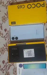 گوشی شیاعومی c65وسامسونگA06نو استفاده نشده