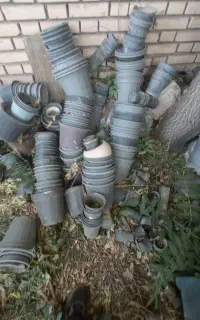 فروش گلدان پلاستیکی دست دو
