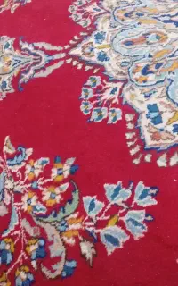 قالی کرمونی بدون زدگی
