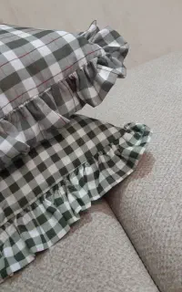 روکش کوسن پارچه ای چین دار