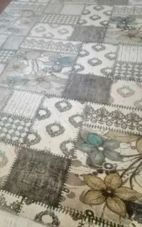 گلیم فرش گل برجسته