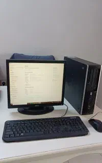 مینی کیس و مانیتور i5  نسل سه رام ۱۰ هارد ۱ ترا
