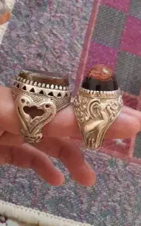 دو عدد انگشتر قدیمی کهنه