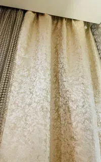 فروش پرده سالم ۴ لایه بژ و شیری