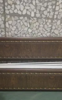 کتیبه بالای پرده ۳متری+پایه نگهدارنده، میله پرده،