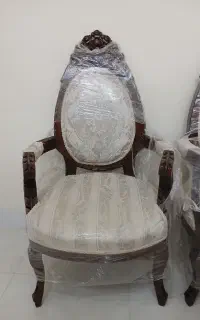 مبل ۹ نفره سلطنتی طرح فرح تمام چوب گردو