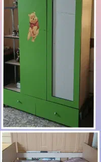 کمدبچه وتخت قیمت مناسب هر دوباهم7 تومان