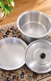 قابلمه سایز ۱۱۰ بزرگ آلومینیومی سالم و تمیز نو