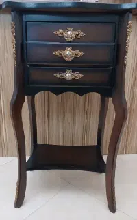 میز تلفن سه کشویی