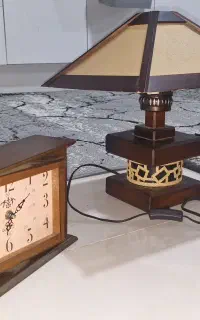 ست آباژور و ساعت رومیزی