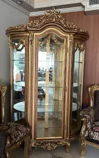 ویترین چوبی منبت