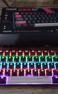 کیبورد گیمینگ مکانیکال onikuma g55 نورپردازی RGB