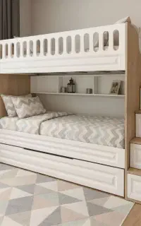 تخت سه طبقه کلاسیک ( دو طبقه)