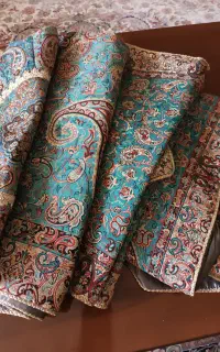 شش تکه رو میزی ترمه نو ودر حد نو
